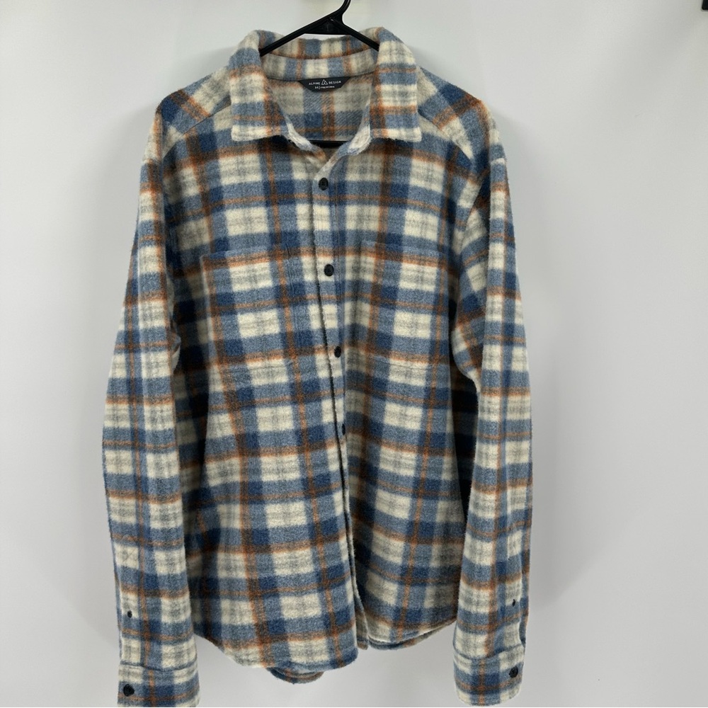 ALPINE DESIGN Shacket Plaid Mens Jacket Shirt Sz M outdoor